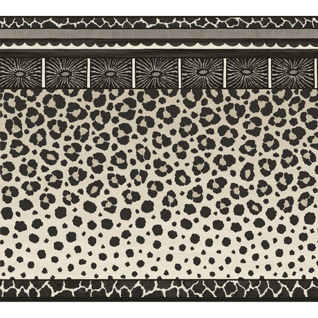 Cole & Son ZULU BORDER BLACK & WHITE Wallpaper