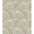 Cole & Son LEOPARD WALK OLIVE & WHITE Wallpaper