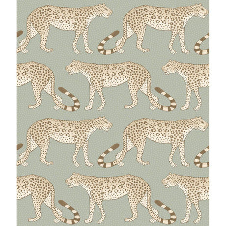 Cole & Son LEOPARD WALK OLIVE & WHITE Wallpaper