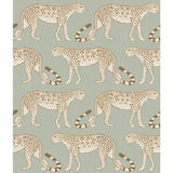 Cole & Son Leopard Walk Olive & White Wallpaper