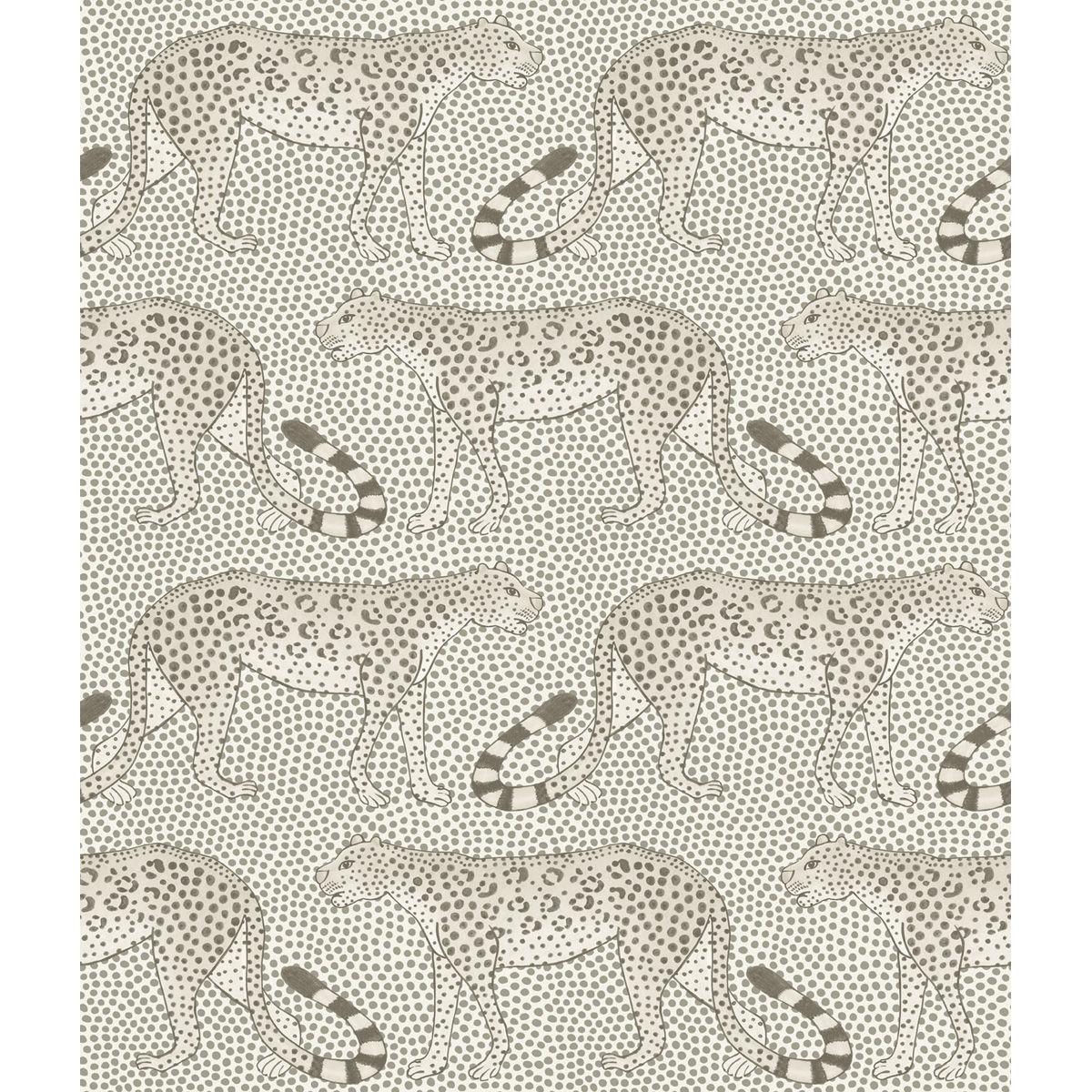 Cole & Son LEOPARD WALK BLACK & WHITE Wallpaper