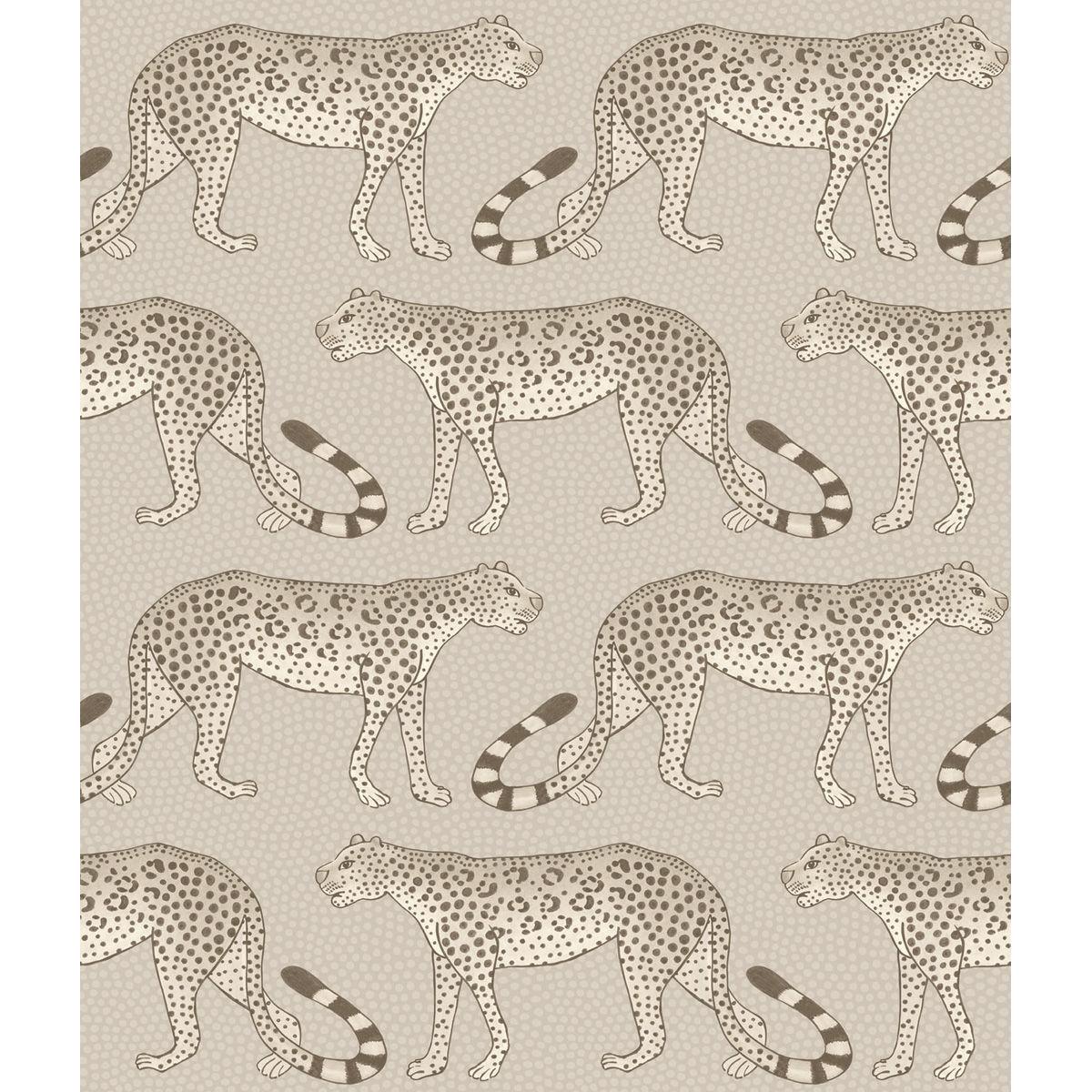 Cole & Son LEOPARD WALK STONE Wallpaper