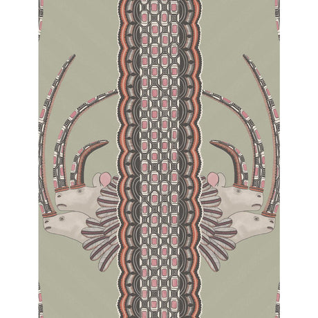 Cole & Son Jabu Olive & Pink Wallpaper