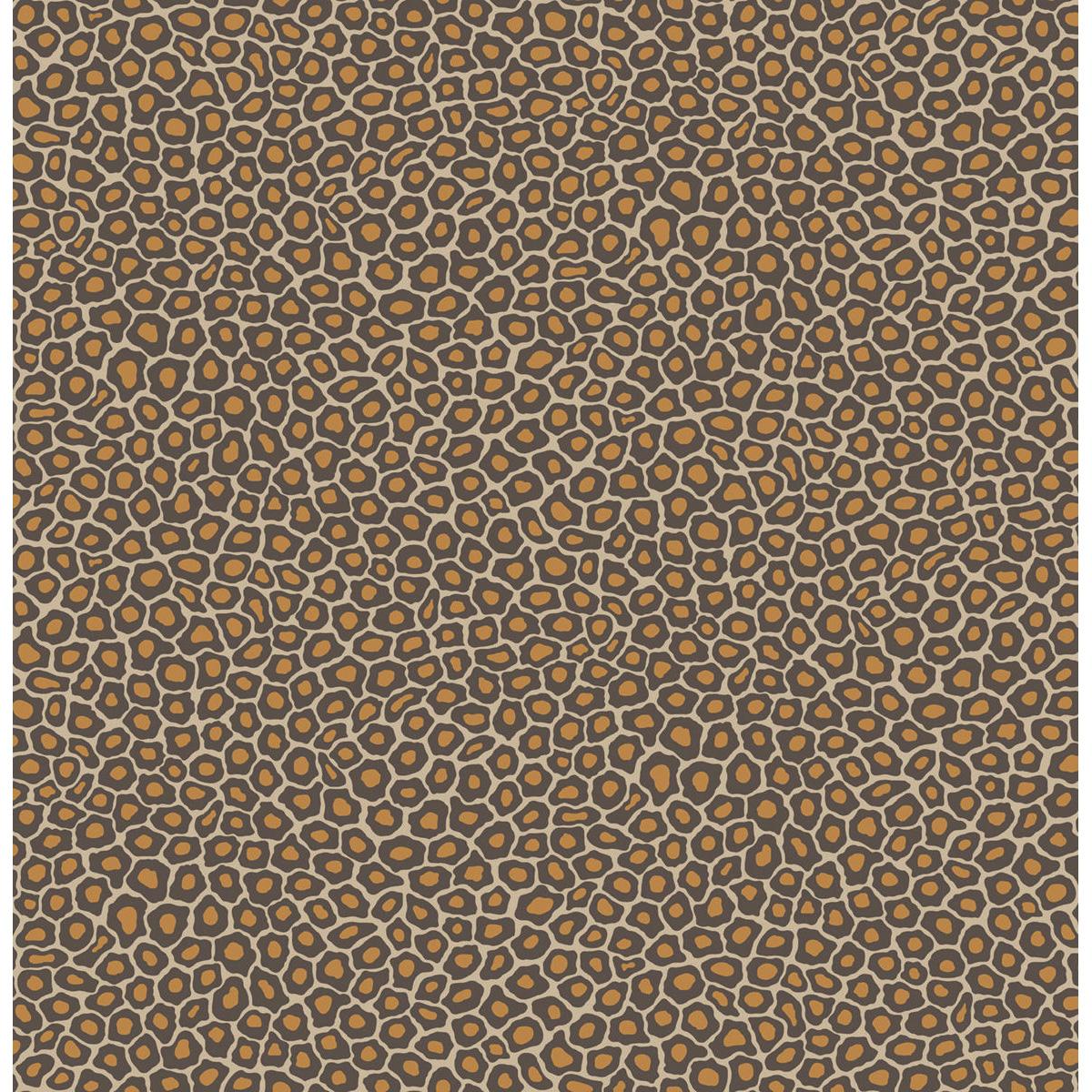 Cole & Son Senzo Spot Brown & Gold Wallpaper