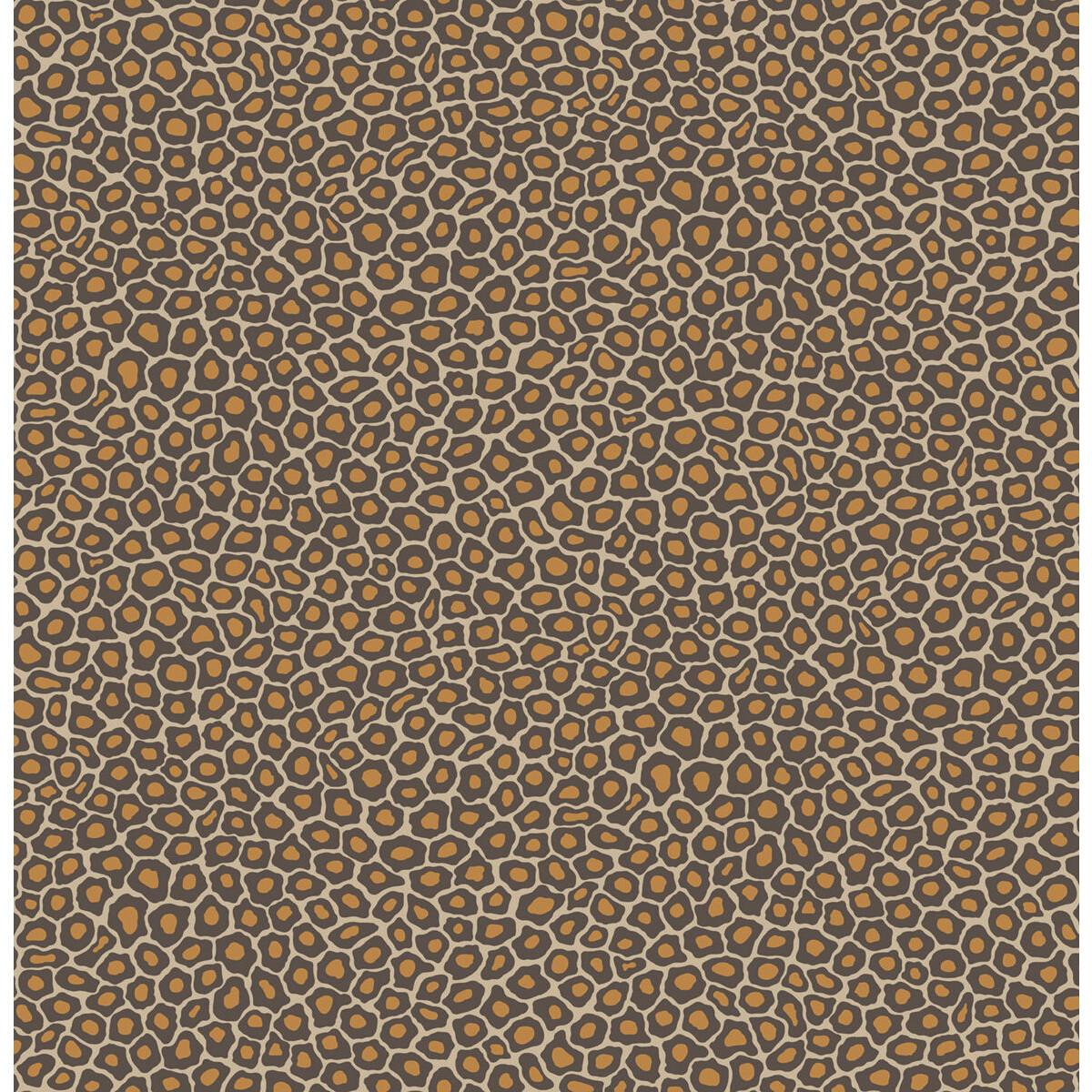 Cole & Son Senzo Spot Brown & Gold Wallpaper