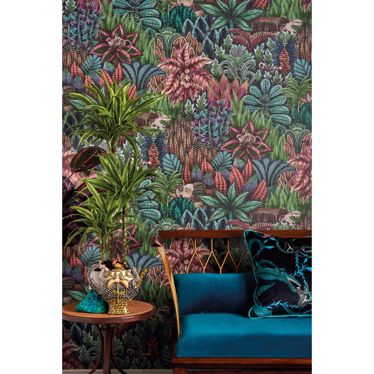 Cole & Son SINGITA DARK BLUE Wallpaper