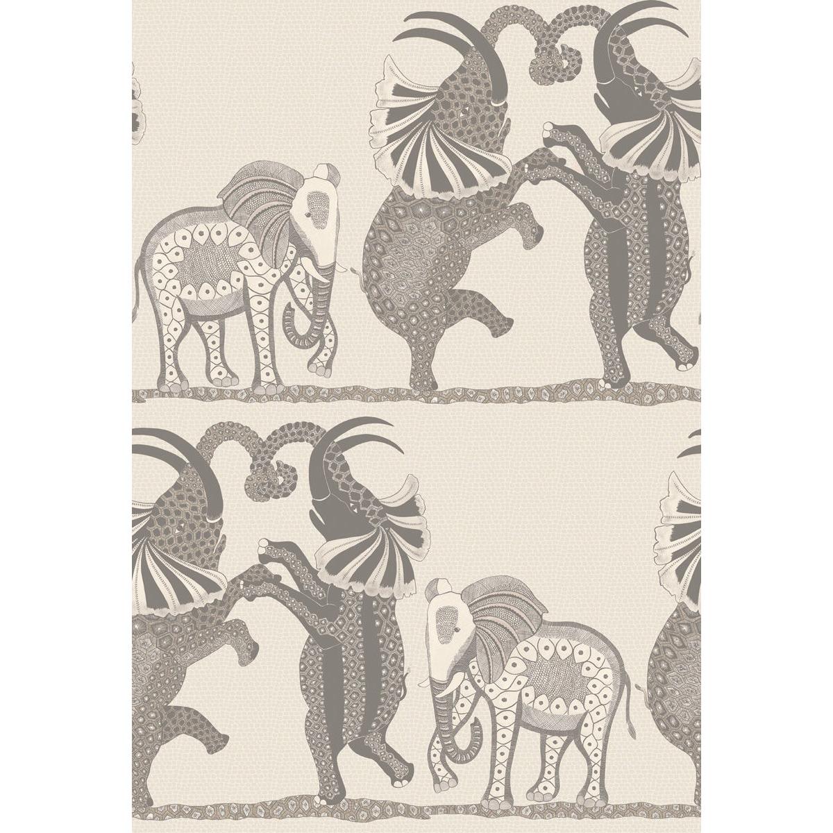 Cole & Son SAFARI DANCE PALE STONE & GREY Wallpaper