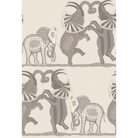 Cole & Son SAFARI DANCE PALE STONE & GREY Wallpaper