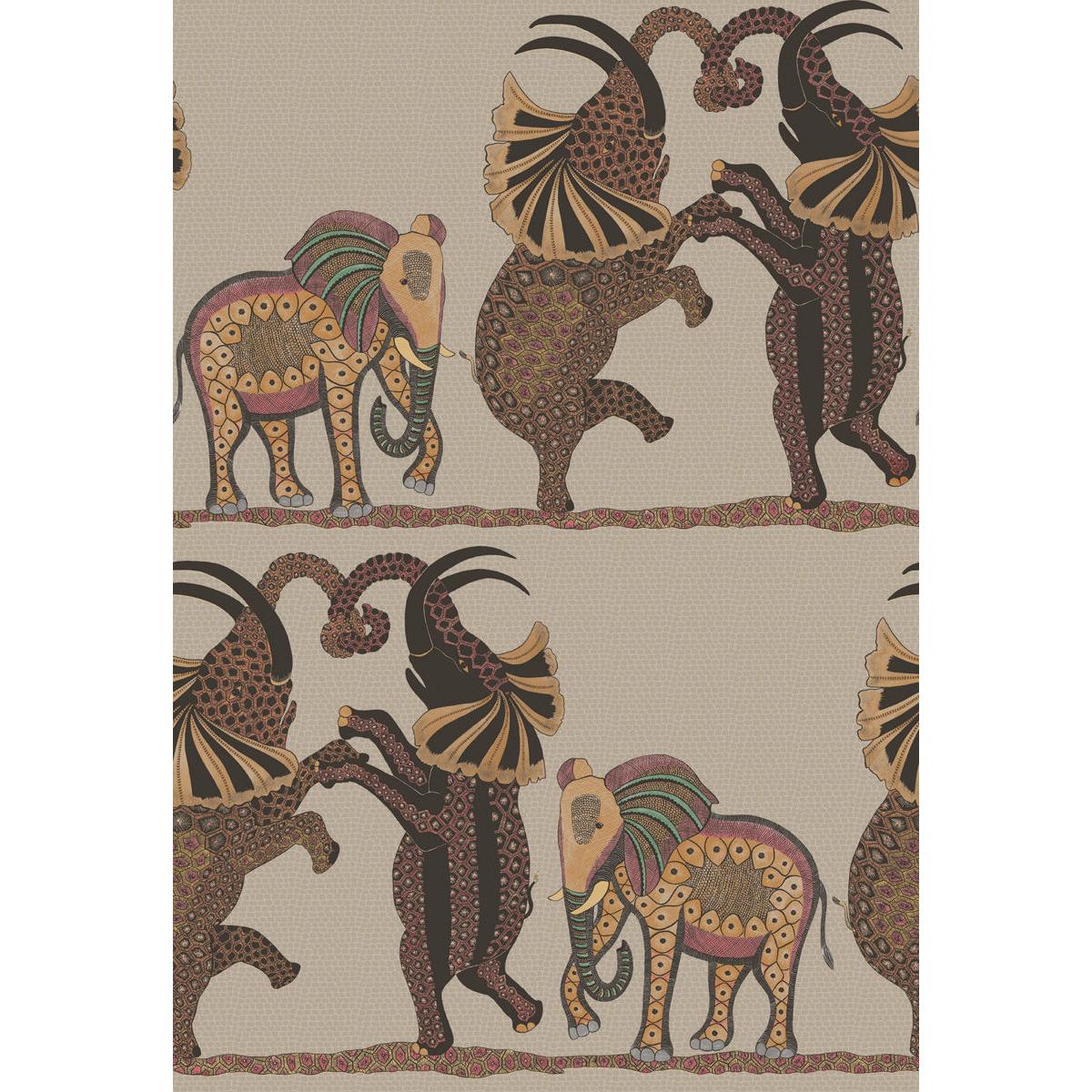 Cole & Son Safari Dance Red & Linen Wallpaper