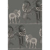 Cole & Son Safari Dance Charcoal Black & White Wallpaper