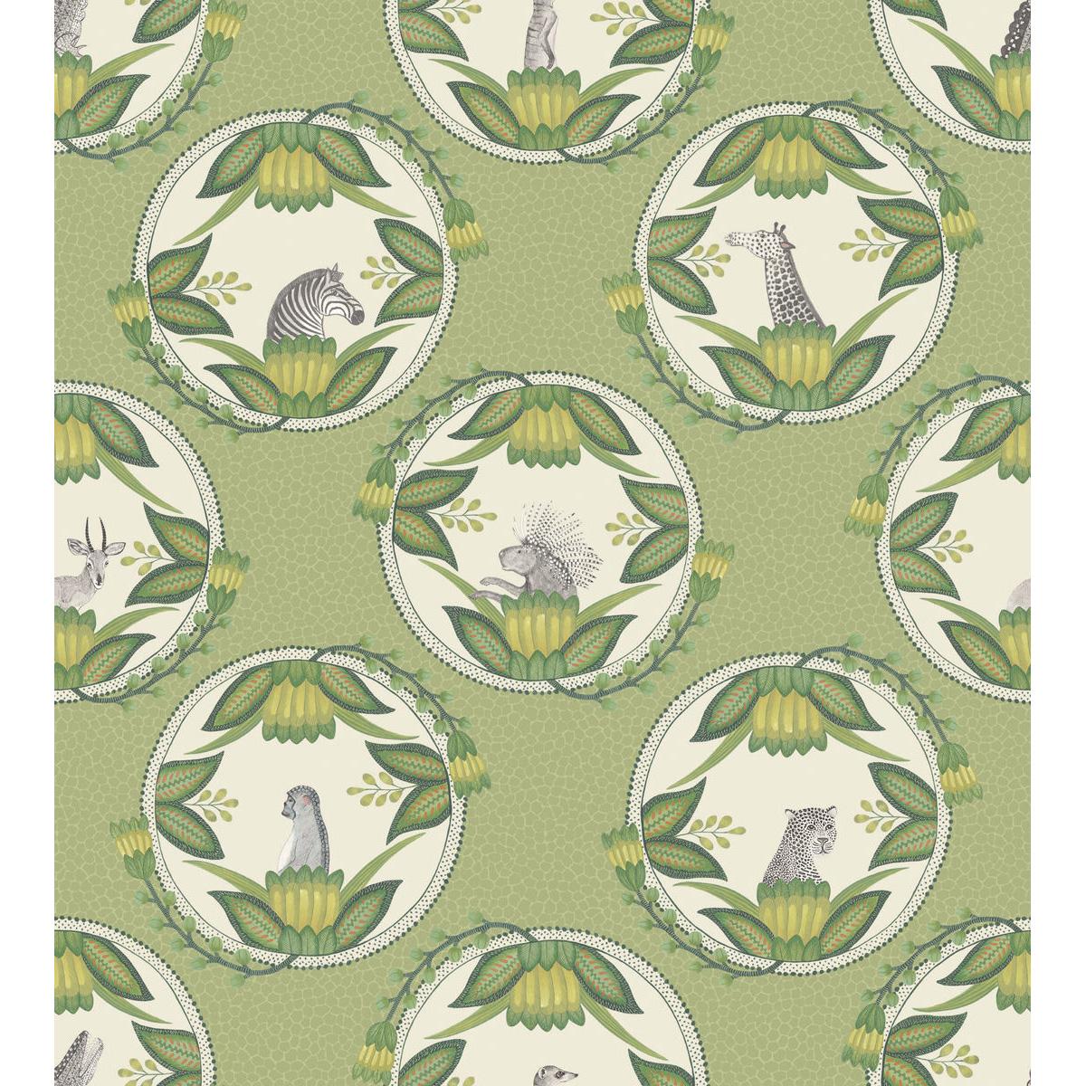Cole & Son ARDMORE CAMEOS GREEN Wallpaper