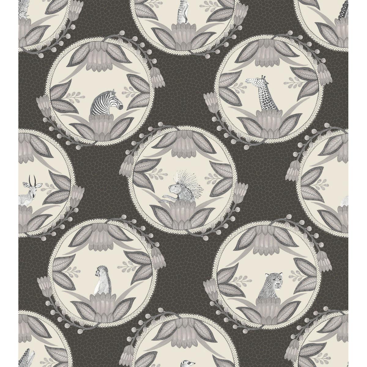 Cole & Son Ardmore Cameos Black & White Wallpaper
