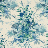 Schumacher Quail Meadow Peacock Fabric