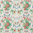 Schumacher Aylesbury Vase Aqua Fabric