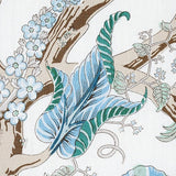 Schumacher Indian Arbre Peacock & Emerald Fabric