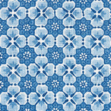 Schumacher Palisades Floret Indigo Fabric