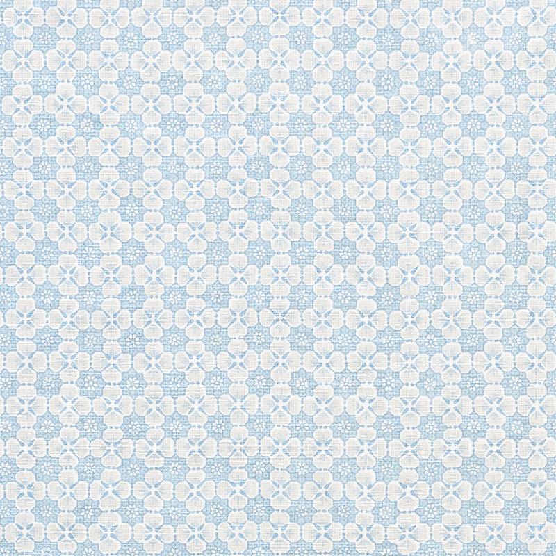 Schumacher Palisades Floret China Blue Fabric