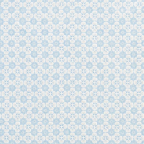 Schumacher Palisades Floret China Blue Fabric