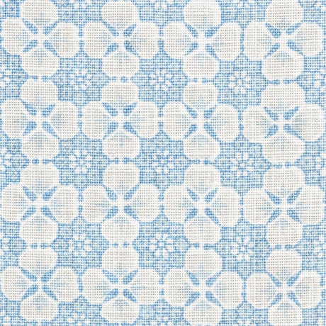 Schumacher Palisades Floret China Blue Fabric