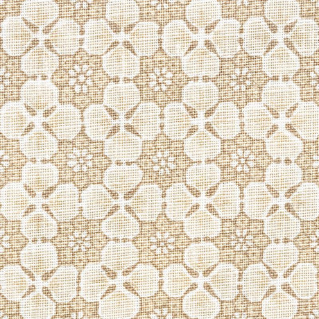 Schumacher Palisades Floret Neutral Fabric