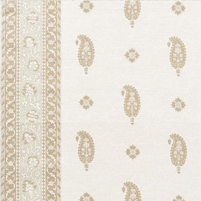 Schumacher Ojai Paisley Neutral Fabric