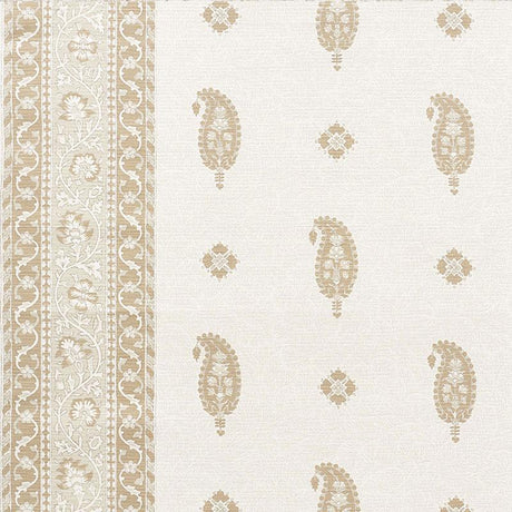 Schumacher Ojai Paisley Neutral Fabric