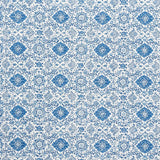 Schumacher Montecito Floral Indigo Fabric