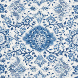 Schumacher Montecito Floral Indigo Fabric