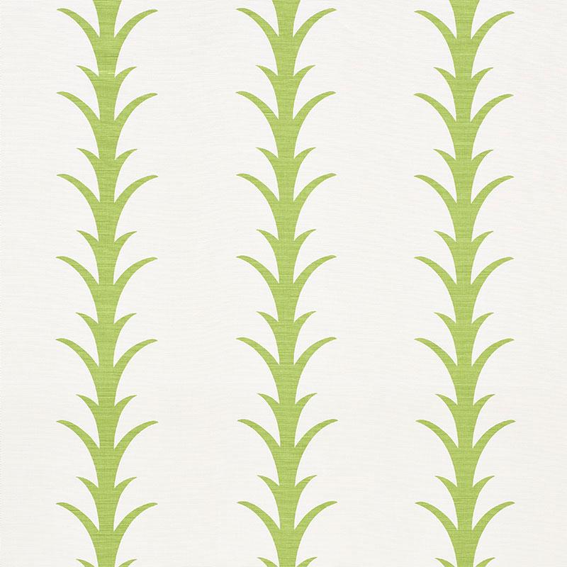 Schumacher Acanthus Stripe Leaf Fabric