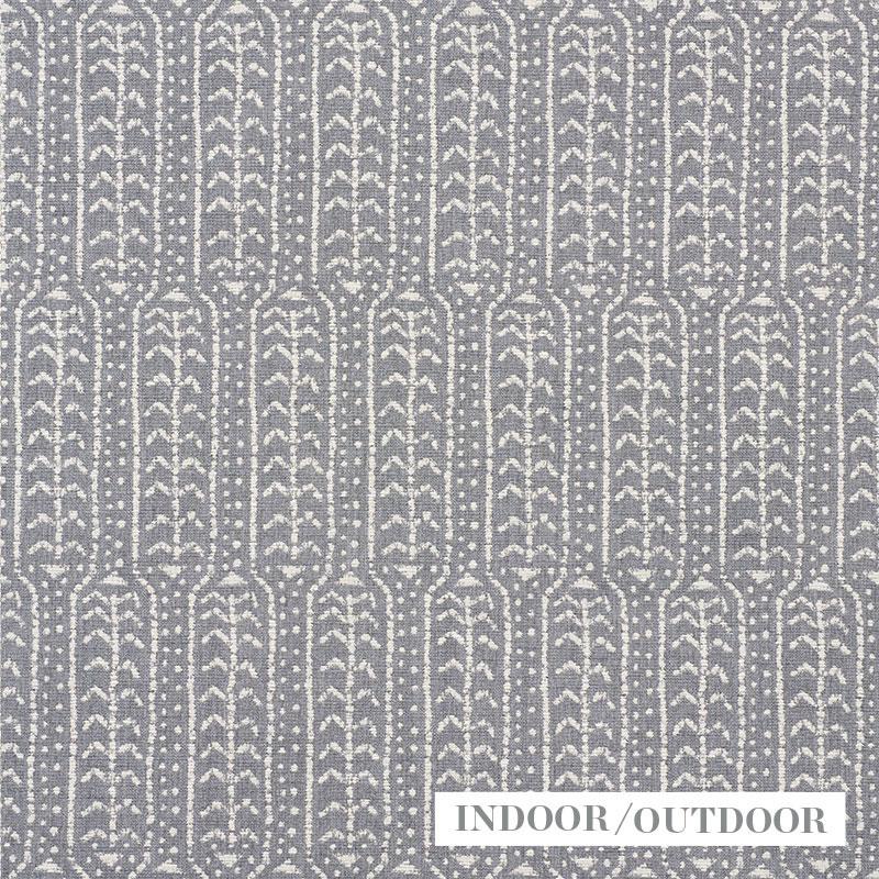 Schumacher Zonda Indoor/Outdoor Charcoal Fabric