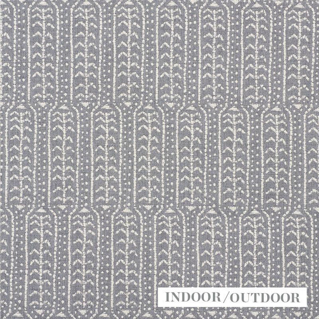 Schumacher Zonda Indoor/Outdoor Charcoal Fabric
