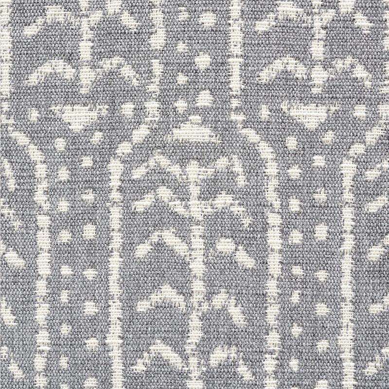 Schumacher Zonda Indoor/Outdoor Charcoal Fabric