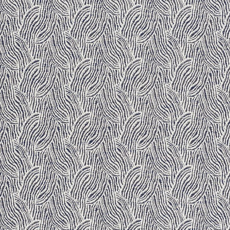 Schumacher Strata Indoor/Outdoor Indigo Fabric