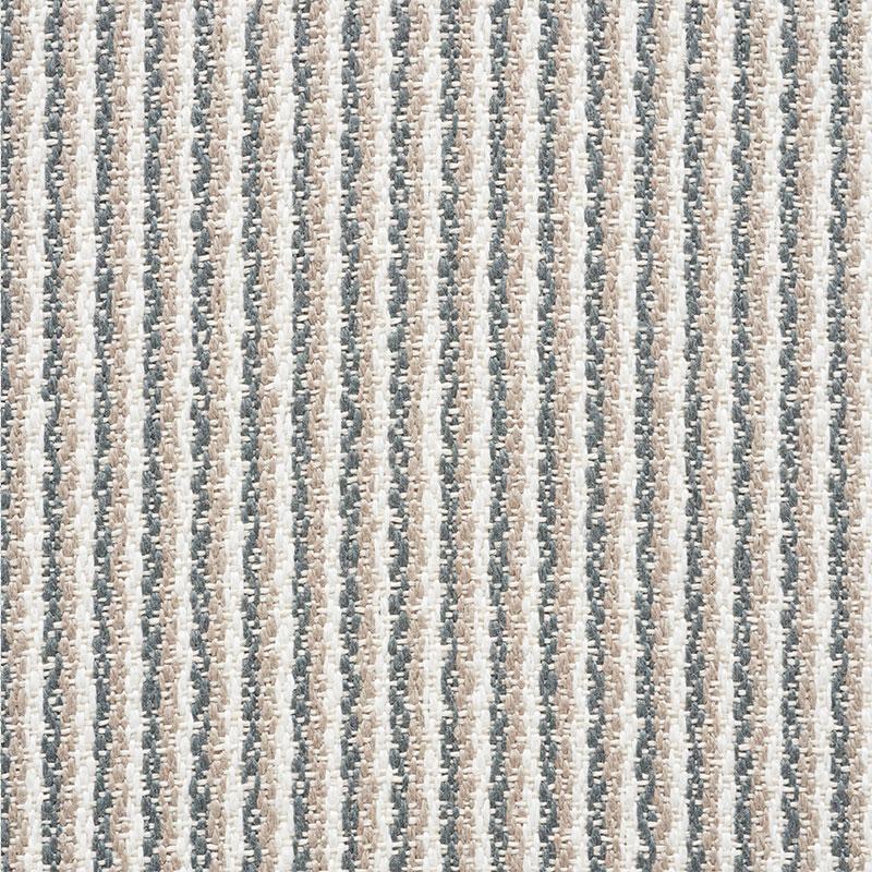 Schumacher Shoreline Stripe Stone Fabric