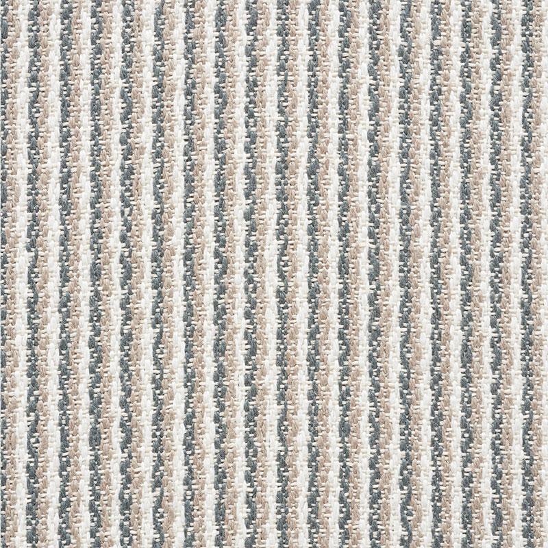Schumacher Shoreline Stripe Stone Fabric