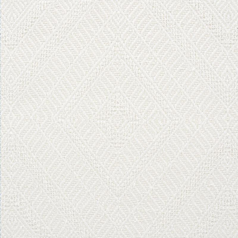 Schumacher Geometric Weave Indoor/Outdoor Ivory Fabric