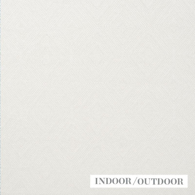 Schumacher Geometric Weave Indoor/Outdoor Ivory Fabric