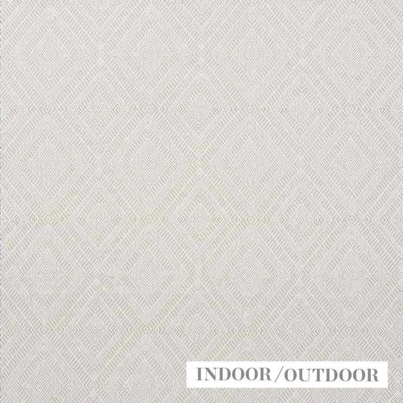 Schumacher Geometric Weave Indoor/Outdoor Natural Fabric