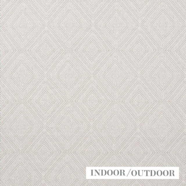 Schumacher Geometric Weave Indoor/Outdoor Natural Fabric