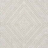 Schumacher Geometric Weave Indoor/Outdoor Natural Fabric