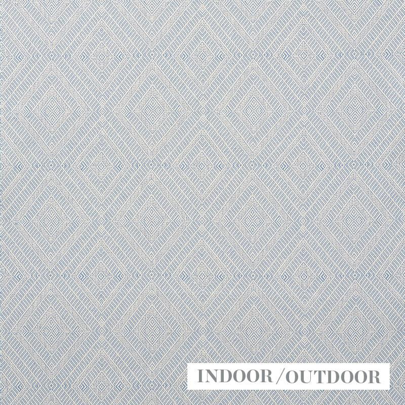 Schumacher Geometric Weave Indoor/Outdoor Chambray Fabric