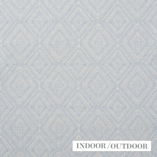 Schumacher Geometric Weave Indoor/Outdoor Chambray Fabric
