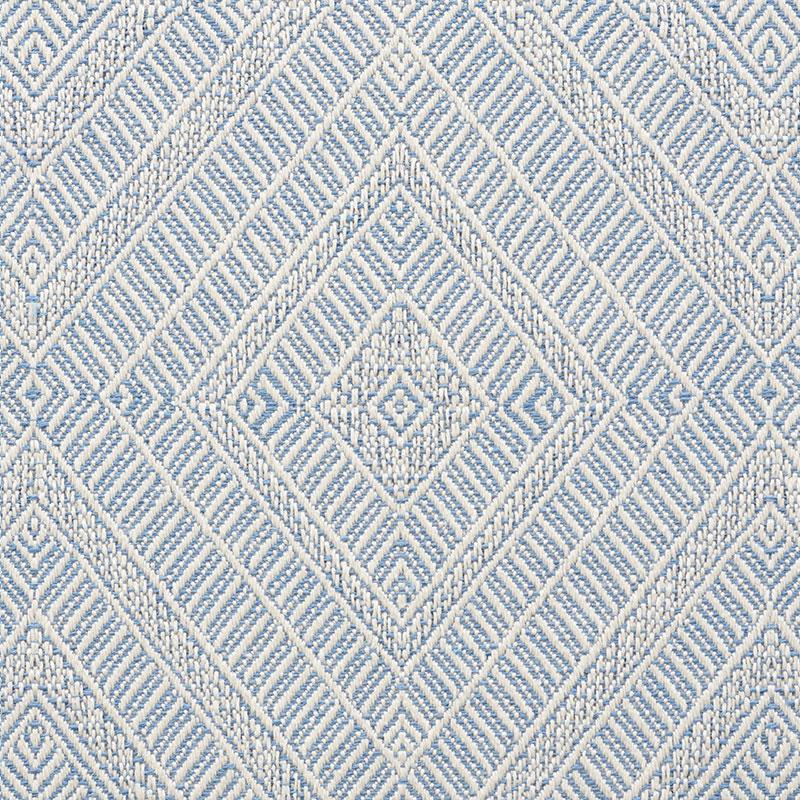 Schumacher Geometric Weave Indoor/Outdoor Chambray Fabric