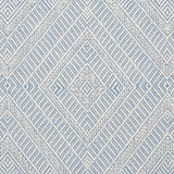 Schumacher Geometric Weave Indoor/Outdoor Chambray Fabric