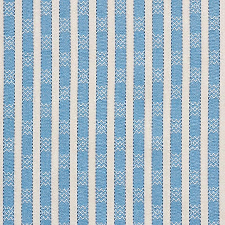 Schumacher Beverly Stripe Cobalt Fabric
