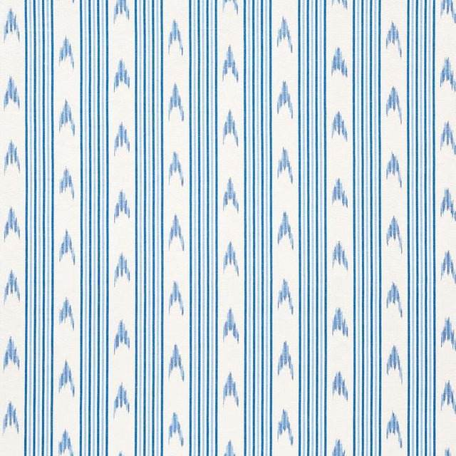 Schumacher Santa Barbara Ikat Indigo Fabric