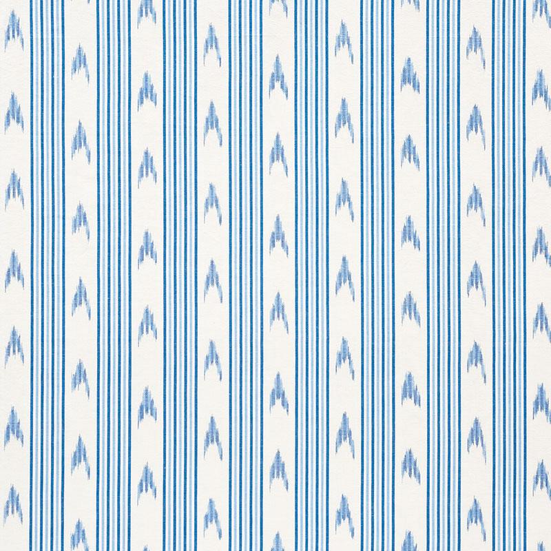 Schumacher Santa Barbara Ikat Indigo Fabric
