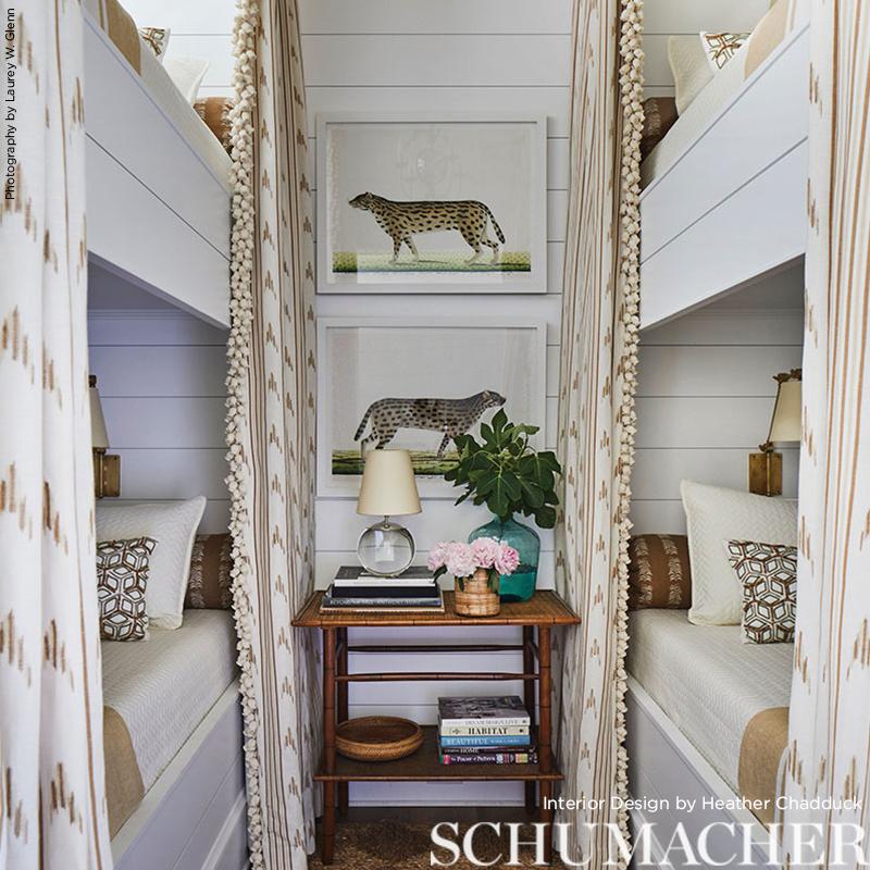 Schumacher Santa Barbara Ikat Neutral Fabric