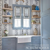 Schumacher Hydrangea Drape Grisaille Wallpaper