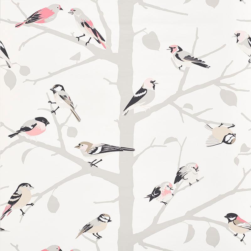 Schumacher A-Twitter Blush Wallpaper – DecoratorsBest
